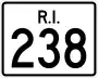 Route 238 marker