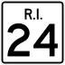 Route 24 marker