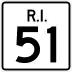 Route 51 marker