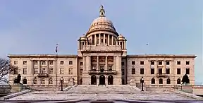 Image 20The Rhode Island State House in Providence boasts the world's fourth largest self-supported marble dome. (from Rhode Island)