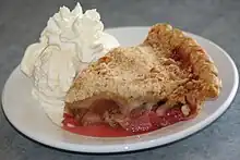 Rhubarb pie