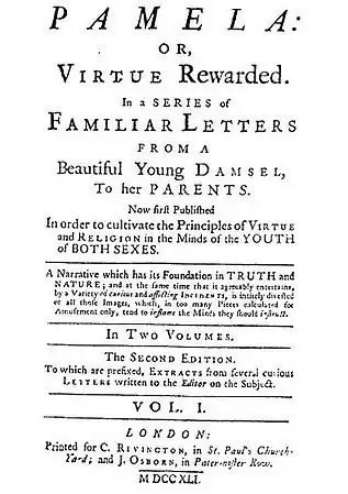 Image 2Samuel Richardson's Pamela (1741) (from Novel)