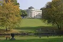 View from the garden side of the Oker river