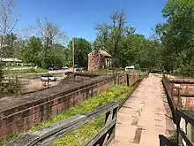 canal lock and lock house