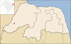 Location of Viçosa in the State of Rio Grande do Norte