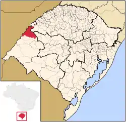 Location of São Borja