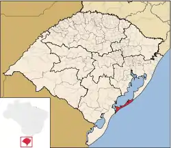 Location within Rio Grande do Sul