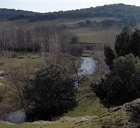 Río Pirón a su paso por Peñarrubias de Pirón