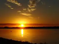 A view of the Uruguay river from the port of Itaqui (Background: Alvear, Corrientes, Argentina)