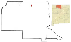 Location of Chama, New Mexico
