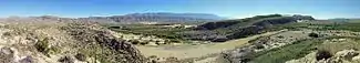 Panoramic overlook view on the Rio Grande Village Nature Trail in Big Bend National Park, Texas.