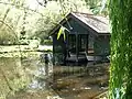 The small boat house on the lake