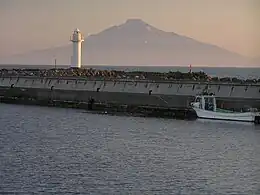 Rishiri Fuji seen from noshappu-cape