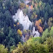 Pyramids in Autumn, as seen from Nicholas chapel