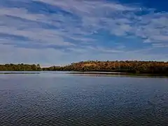 Upstream view of the river, near Janjanbureh Island