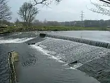 Image 21A weir on the River Calder, West Yorkshire (from River ecosystem)