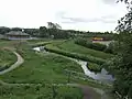 The Willenhall branch south of the Anson Branch Canal, near the Bentley Mill entertainment and retail area.