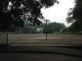 The basketball field inside the campus, 2017