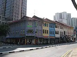 Eateries in pre-war shophousethese buildings have since been demolished to make way for a new condominium.