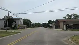 Looking south along Lumberjack Road