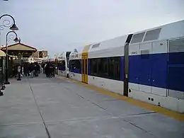 River Line train at Walter Rand Transportation Center