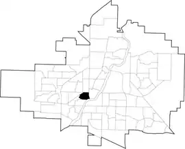 Riversdale location map