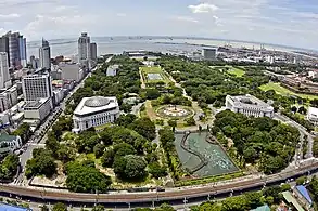 Aerial view of Rizal Park