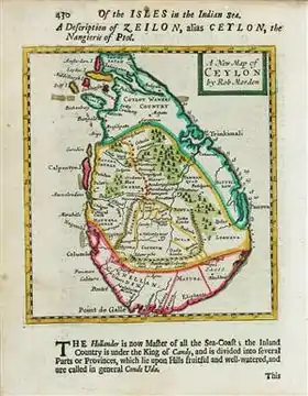 By 1688 the Dutch controlled the regions outlined in green and magenta.