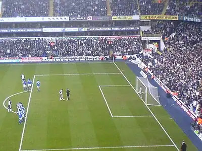  Robbie Keane preparing to take a penalty at White Hart Lane