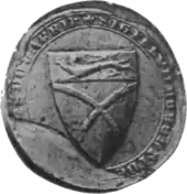 Black and white photo of a mediaeval seal