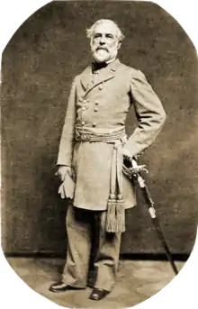 General Robert E. Lee poses in an 1863 portrait