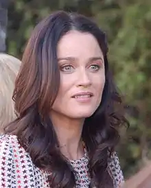 Robin Tunney at a ceremony on the Hollywood Walk of Fame, facing to the right