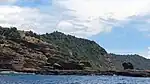 Turtle rock in the surroundings of Salango Island