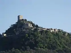 View of Rocca d'Orcia