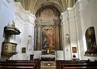 Interior view of the chapel