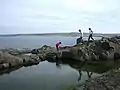 Rock pool at Ramore Head.