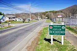 Welcome sign along Williams Mill Road