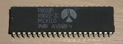 A "versatile interface adapter", which combines 20 GPIOs with other general-purpose interfaces (MOS Technology 6522)