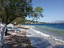 View of Kato Rodini beach during summer (2020)