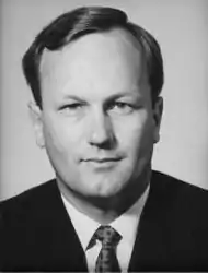 Image 51Roger Douglas, the architect of New Zealand's 1980s neo-liberal reform programme (from History of New Zealand)