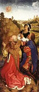 Right: arrival of the Magi