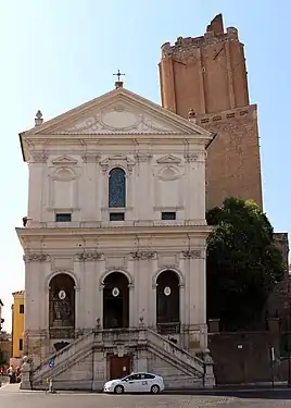 S. Caterina a Magnanapoli, with the Torre delle Milizie in the background.