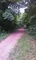 Roman road passing near to the hillfort