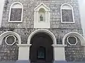 Archways at the cathedral's facade