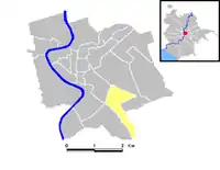 Position of the rione within the center of the city