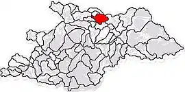 Location in Maramureș County