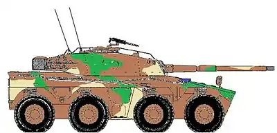 Rooikat Armoured Car 105mm