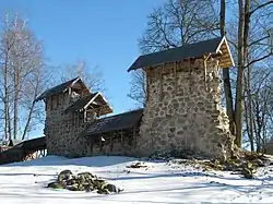 Ruins of Ropaži Castle in Ropaži