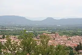 A view of Roquebrune-sur-Argens, from the southwest