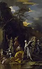 The Baptism of the Eunuch (c. 1660), oil on canvas, 200 x 122 cm., Chrysler Museum of Art